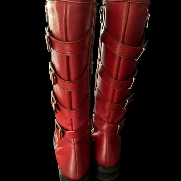 Killer “Killah” red buckle boots. Made in Romania. 8.5 U.S - Picture 7 of 13